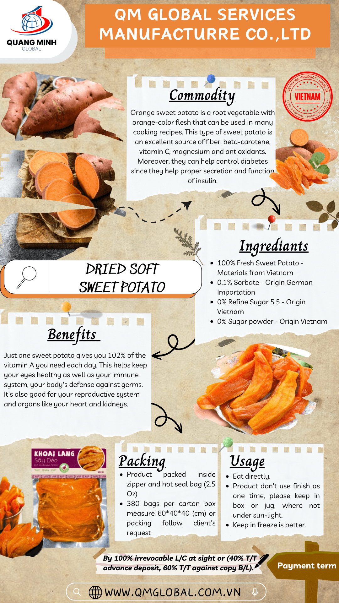 Khoai lang vàng sấy dẻo