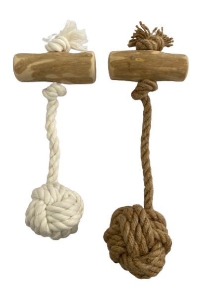 Coffee Wood Rope Ball