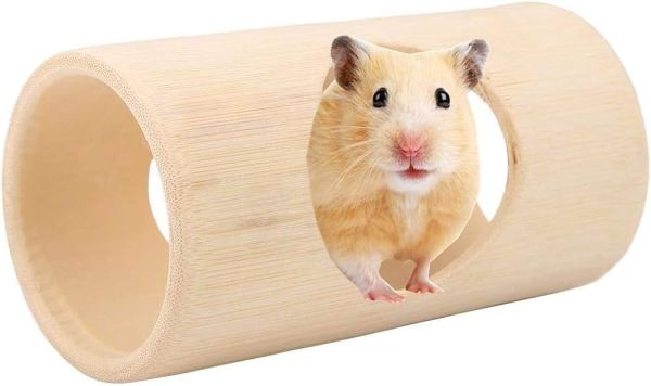 Natural Bamboo Tunnel For Hamster & Reptiles