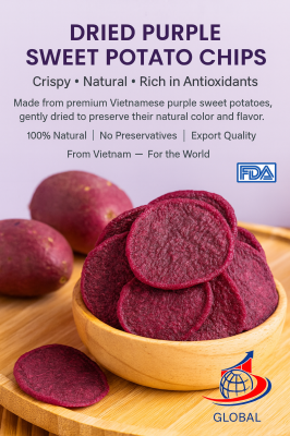 Dried Purple Sweet Potato Chips