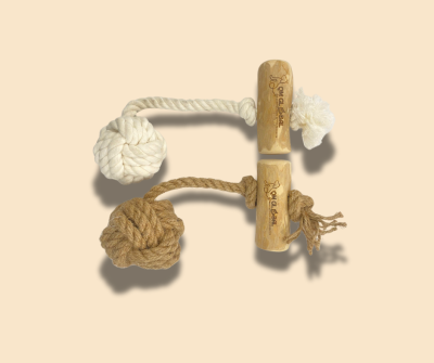 Coffee Wood Chew With Tug IV